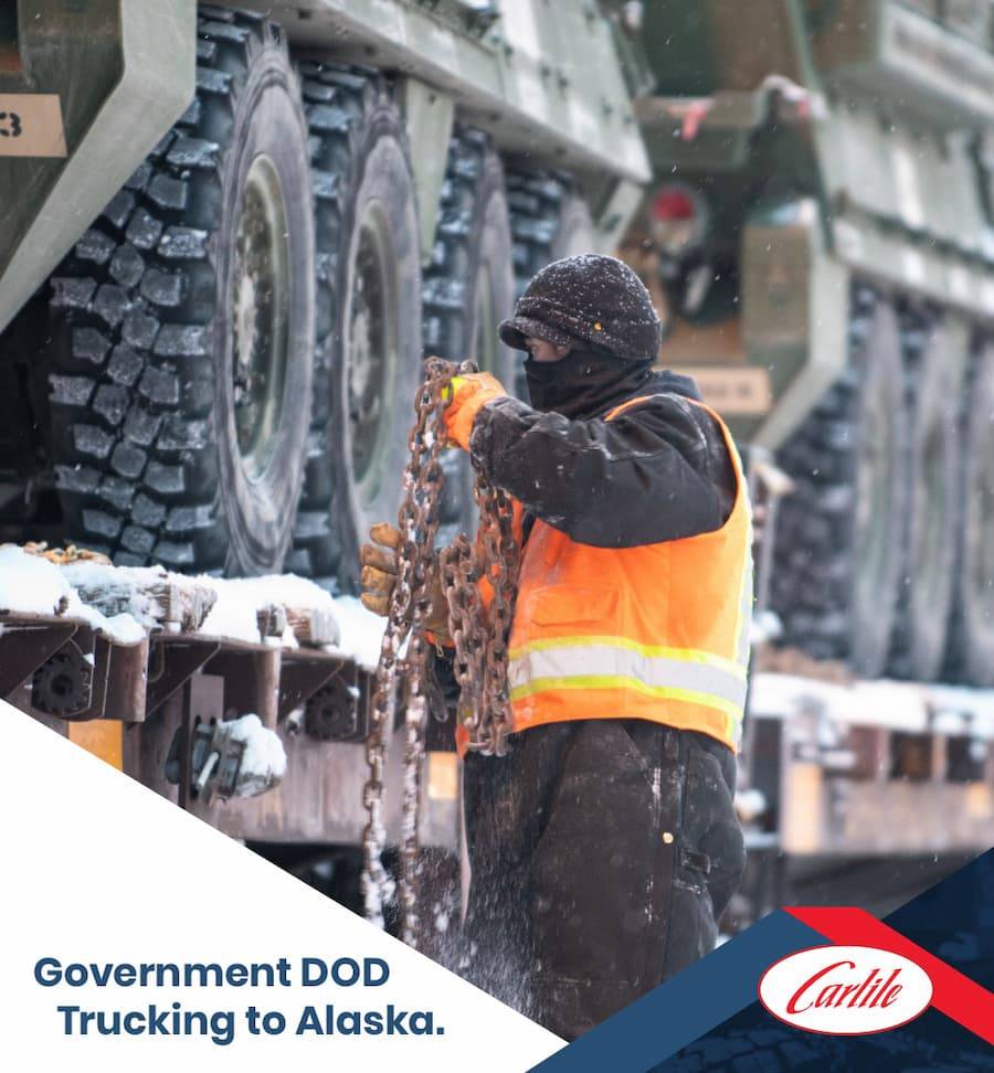 Government & DOD Trucking Services For Alaska