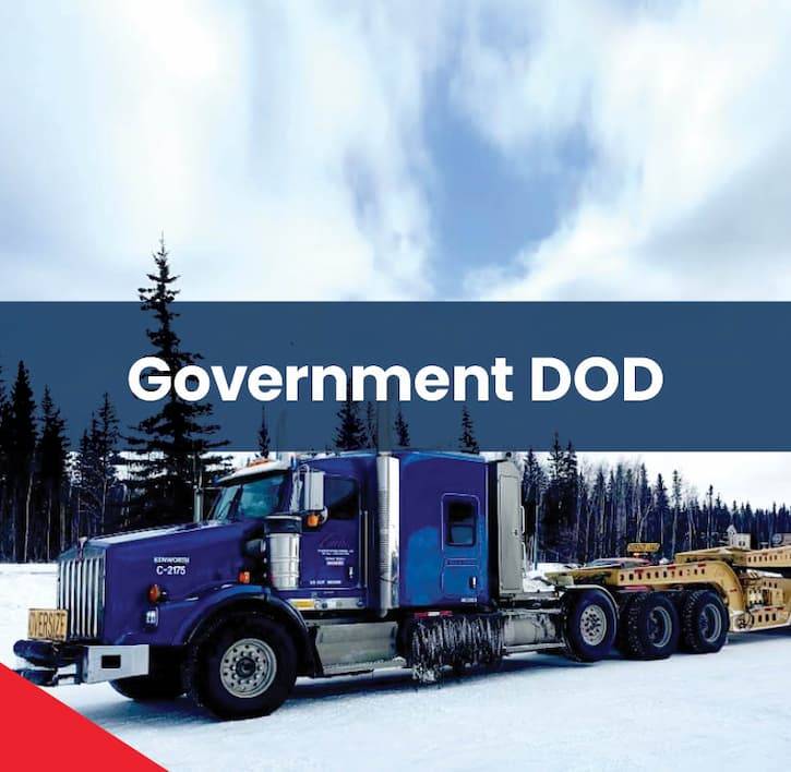 Government & DOD Trucking In Alaska - Alaska Shipping & Trucking Services