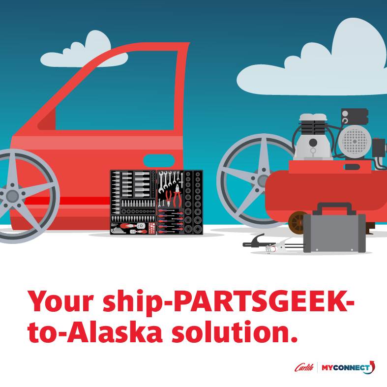 How to Ship PartsGeek to Alaska with Carlile's MyConnect