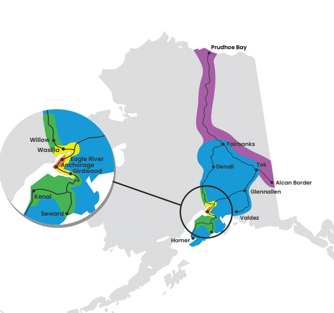 Blended Fuel Surcharge Map Zones