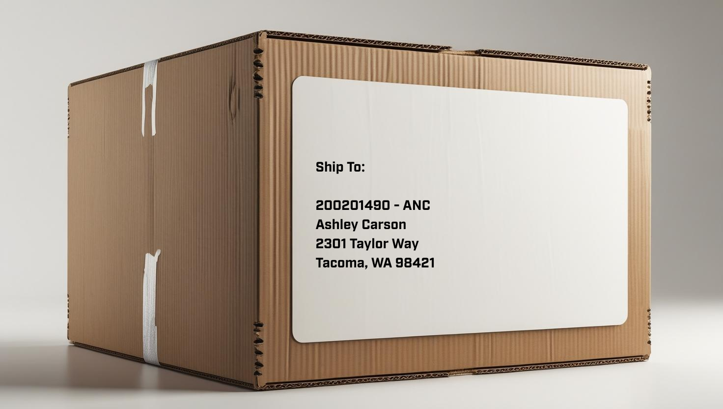 Carlile MyConnect shipping label example